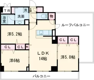 ロイジェント志村坂上【7階】の間取り