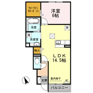 ゴールドバレーⅡ【107号室】の間取り