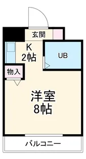 ハイツ水鐘【302号室】の間取り