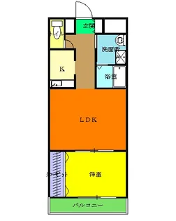 セカンドパレス【102号室】の間取り