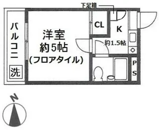 リバーサイド日吉【301号室】の間取り