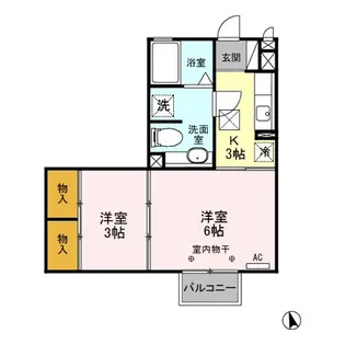 グリーンヒルズ A【1階】の間取り