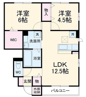 プリムヴィラ【1階】の間取り