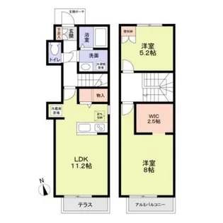 エトワール【1階】の間取り