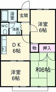 フレグランスガーデン【A101号室】の間取り