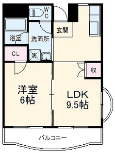 グリーンプラザ御園Ⅲ【2階】の間取り