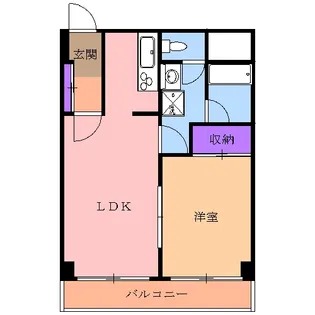 シャングリラ今泉【407号室】の間取り