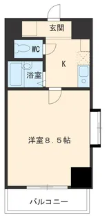 ルミナス名駅【7階】の間取り