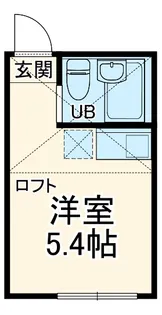 ユナイト反町バレンシアロッソ【1階】の間取り