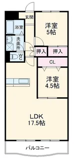 グランドハイツカトレア【4階】の間取り