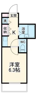 煉瓦館セシオン【5階】の間取り