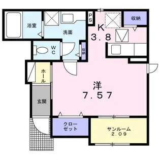 サン・グレイスⅣ【1階】の間取り