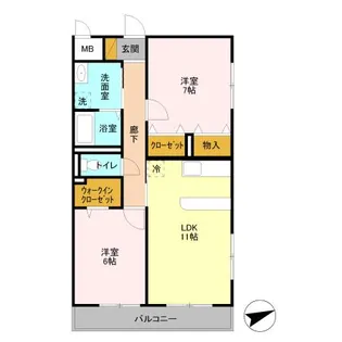 SANTA【4階】の間取り