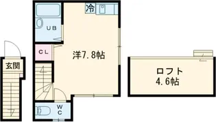 アイコート自由が丘【2階】の間取り
