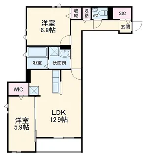 Y・ノヴェル A棟【3階】の間取り