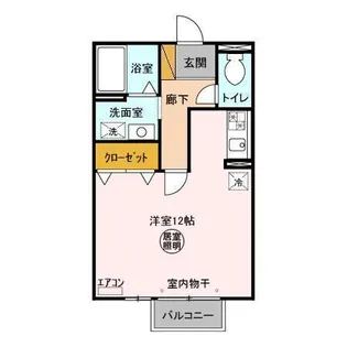 アクアヒルズ【2階】の間取り