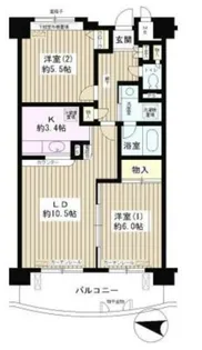 ディアプレイス【3階】の間取り