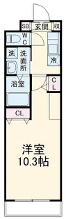 クオーレ南花園【4階】の間取り