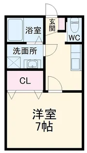 ベルガーデン大津【1階】の間取り