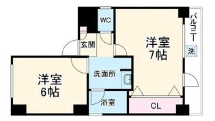 イチフシ【101号室】の間取り