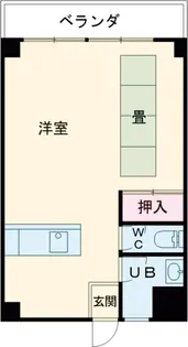 赤畑アパート【2-C号室】の間取り