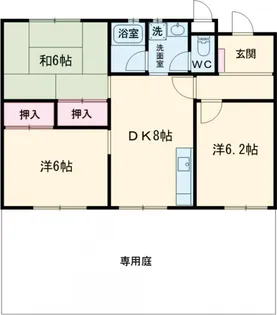 クリスタルハイツ町田II【1階】の間取り