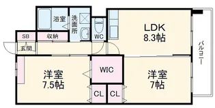 フォレストY【3階】の間取り