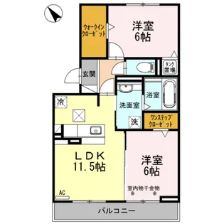 フェリーチェ【1階】の間取り