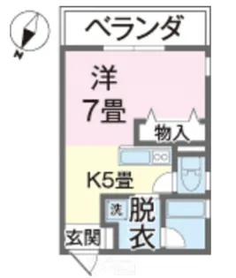 アーバンマワシ【201号室】の間取り