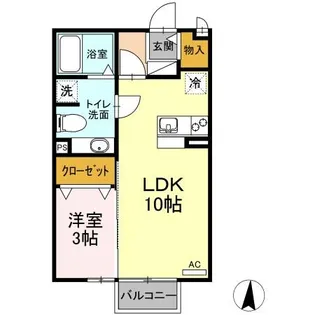 モナリエ【2階】の間取り