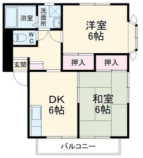 フルールなかのきA【201号室】の間取り