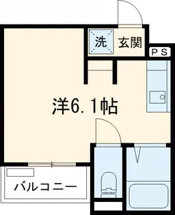 グランツ弦巻【203号室】の間取り