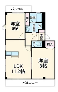 ベルサーチ真伝【2階】の間取り