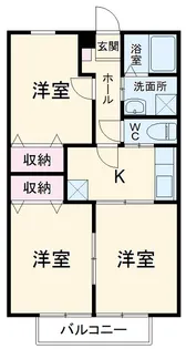 ソレジオ稲熊【103号室】の間取り