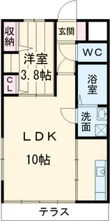 プライムステージ【101号室】の間取り
