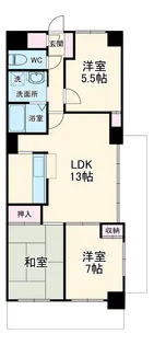 ヒルトップ井上【3D号室】の間取り
