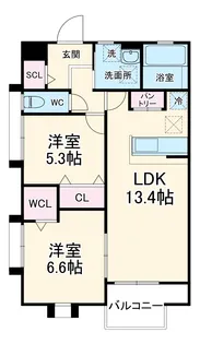 リーブル スティル【1階】の間取り