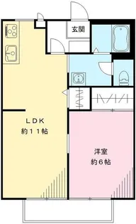 ファミール脇山【1階】の間取り