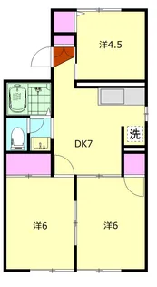 コーポ・ルミエール【1階】の間取り