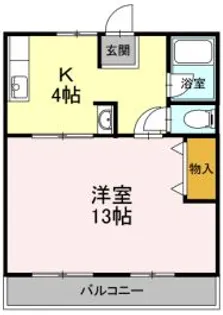 コーポすずき A棟【0302号室】の間取り