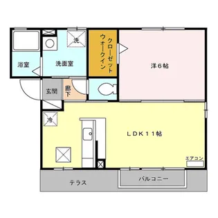 ドミールノア【1階】の間取り