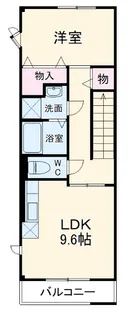 ユトリロ小鷹野【201号室】の間取り