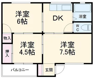 第2近藤ビル【4D号室】の間取り