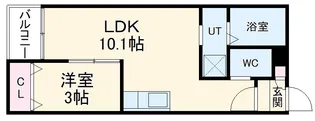 WARREN NAKASHIOTAⅠ【3階】の間取り