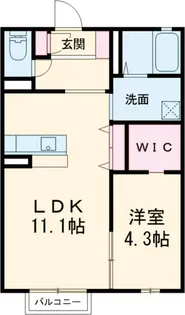 ブランエールE【1階】の間取り