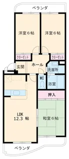 グランメール表台【1階】の間取り