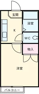 メゾン川口【103号室】の間取り