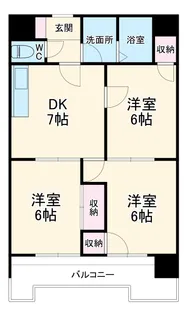 プレヴュー吾妻【4階】の間取り