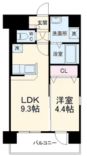 LEGEND大学通り【9階】の間取り