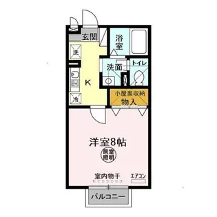 桜花荘【2階】の間取り